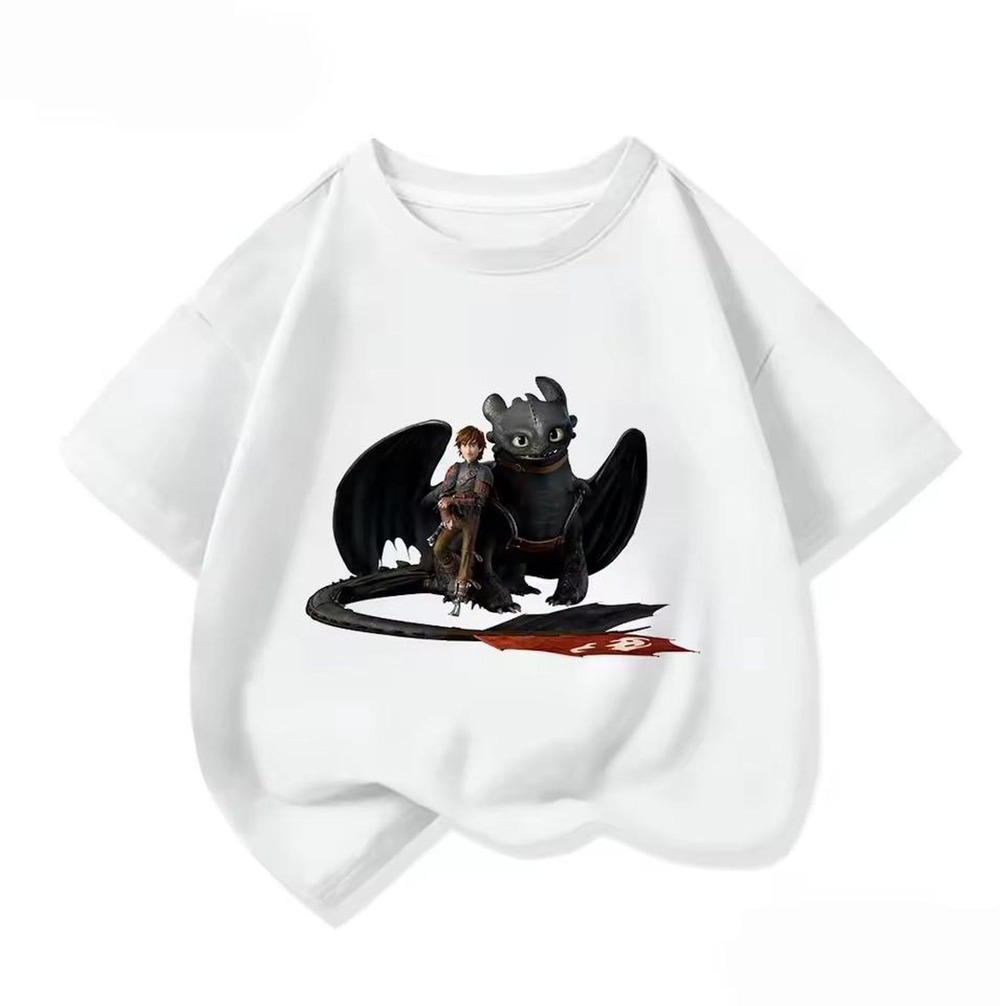 How To Train Your Dragon Unisex T-Shirt, Hiccup Toothless Cartoon Tee